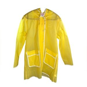 Hunter for Target Limited Collection Yellow Translucent Yellow Rain Jacket SZ M